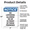 Signmission No Loitering Allowed On Or In OSHA Notice Sign, Plastic, 7in W x 10in L, 2PK OS-2PACK-NS-P-710-V-14685 - alternate 2